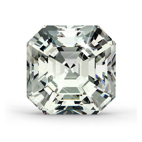 GIA 2.18ct VVS2 F Asscher diamant 2426102474