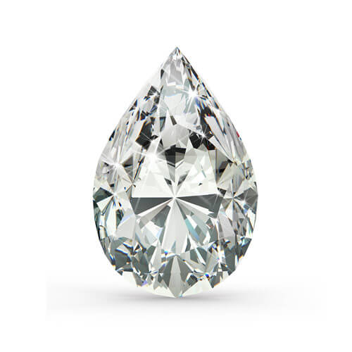 IGI 0.1ct VVS1 D Pear diamant 487105520