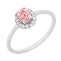 Zásnubný prsteň s certifikovaným fancy pink lab-grown diamantom Bose