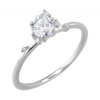 Cluster zásnubný prsteň s lab-grown diamantmi Shirin