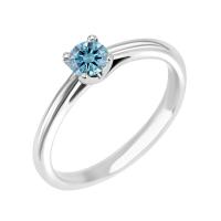 Zásnubný prsteň s certifikovaným fancy blue lab-grown diamantom Markie