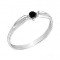 Zásnubný prsteň s čiernym diamantom Nescha