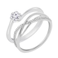 Set prsteňov s možnosťou výberu diamantu Elleanor