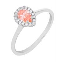 Zásnubný prsteň s certifikovaným fancy pink lab-grown diamantom Briana