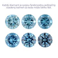 Lab-grown IGI 0.45ct VS1 Fancy Vivid Blue Round diamant LG572332822