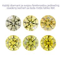 Lab-grown IG 0.36ct VVS2 Fancy Vivid Yellow Round diamant LG550249385