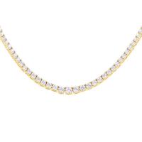 Zlatý tenisový náhrdelník s lab-grown diamantmi Vicario