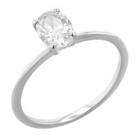 Zásnubný prsteň s oval diamantom Rennie