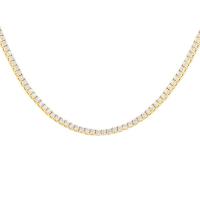 Zlatý tenisový náhrdelník s lab-grown diamantmi Henin