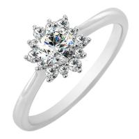 Zásnubný prsteň s lab-grown diamantmi Halima