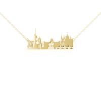 Strieborný náhrdelník mesta Praha