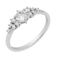 Romantický zásnubný prsteň s diamantmi Tamera