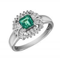Nádherný smaragdový prsteň s diamantmi Salvator